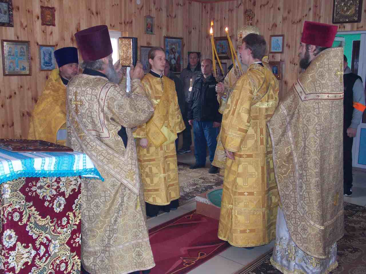 Освящение церкви Св. Николая при Менской ИК-91